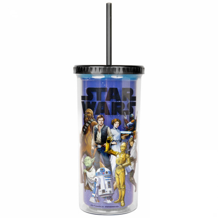Star Wars Group Shot Color Changing Tumbler with Lid and Straw